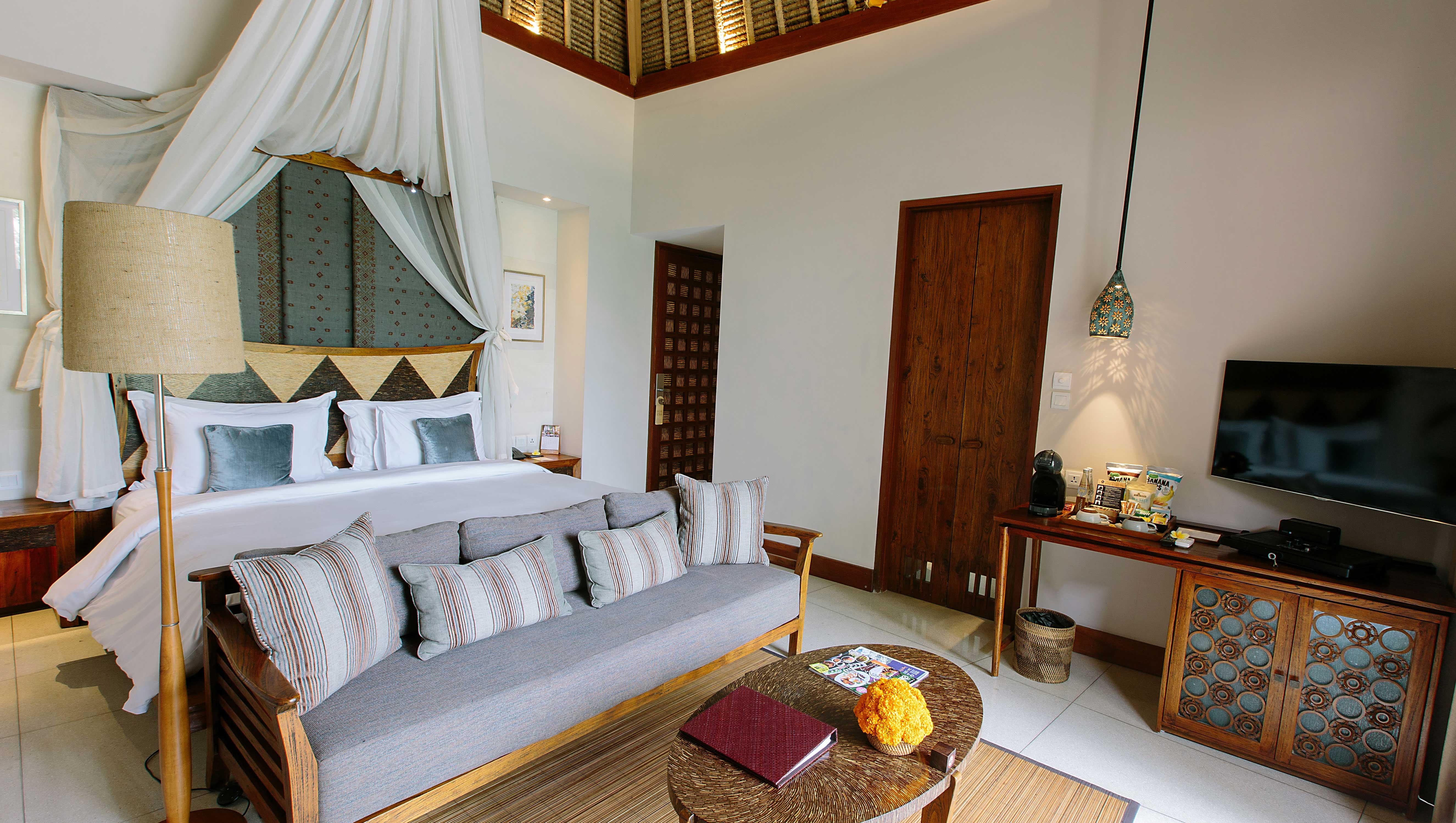 เตชาปรานา รีสอร์ต แอนด์ สปา Hotel อูบุด ภายนอก รูปภาพ A bedroom at the resort